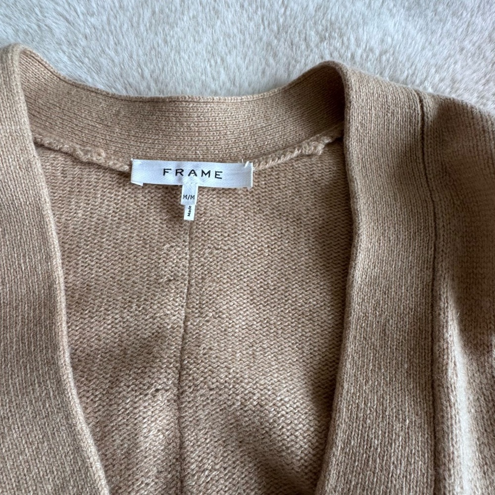 Frame Denim Women's Beige Cardigan